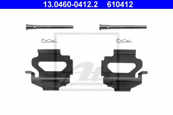 13.0460-0412.2 ATE Accessory Kit, disc brake pads