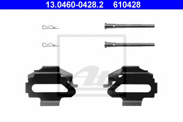 13.0460-0428.2 ATE Brake System Accessory Kit, disc brake pads