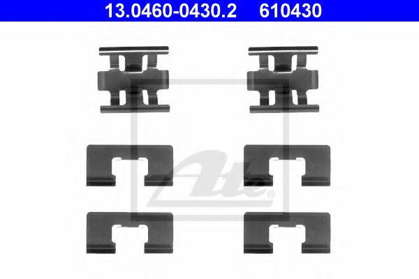 13.0460-0430.2 ATE Accessory Kit, disc brake pads