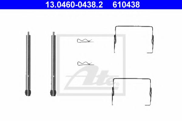 13.0460-0438.2 ATE Brake System Accessory Kit, disc brake pads