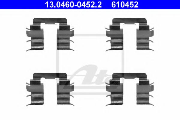 13.0460-0452.2 ATE Brake System Accessory Kit, disc brake pads