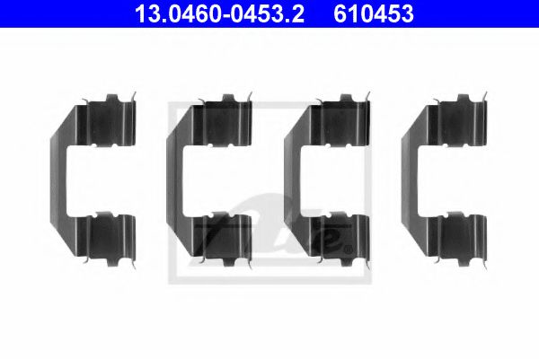 13.0460-0453.2 ATE Brake System Accessory Kit, disc brake pads