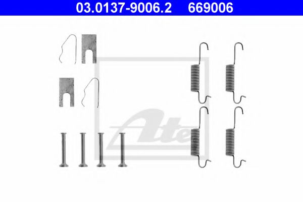 03.0137-9006.2 ATE Brake System Accessory Kit, brake shoes