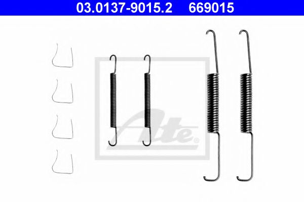 03.0137-9015.2 ATE Brake System Accessory Kit, brake shoes