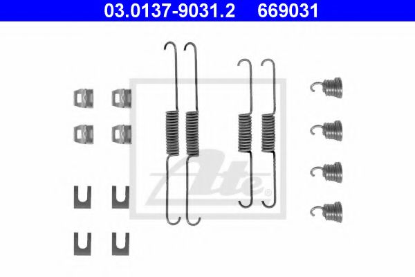 03.01379031.2 ATE Accessory Kit, brake shoes
