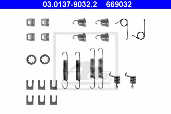 03 0137 9032 2 ATE Accessory Kit, brake shoes