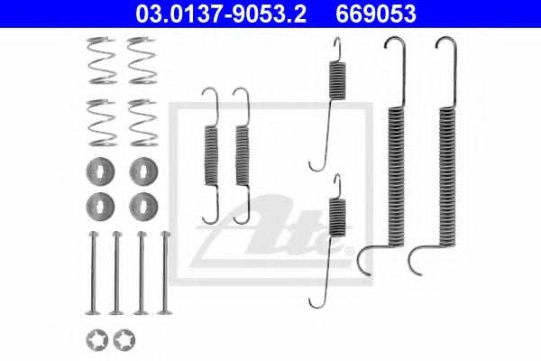 03.0137-9053.2 ATE Brake System Accessory Kit, brake shoes