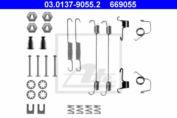 03.0137-9055.2 ATE Brake System Accessory Kit, brake shoes