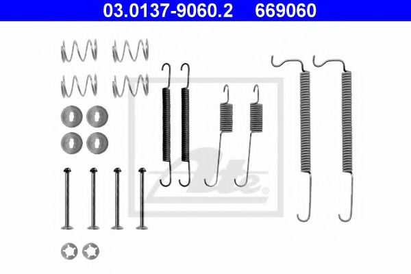 03.0137-9060.2 ATE Accessory Kit, brake shoes