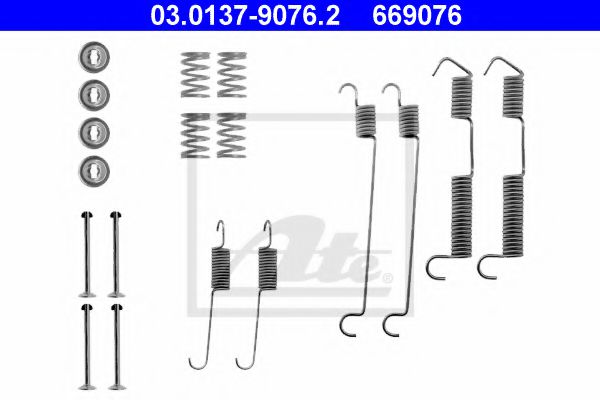03.0137-9076.2 ATE Accessory Kit, brake shoes