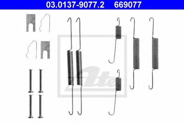 03.0137-9077.2 ATE Accessory Kit, brake shoes