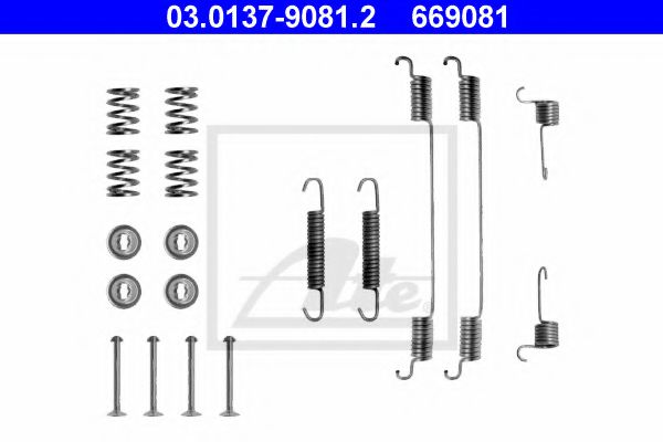 03.0137-9081.2 ATE Brake System Accessory Kit, brake shoes
