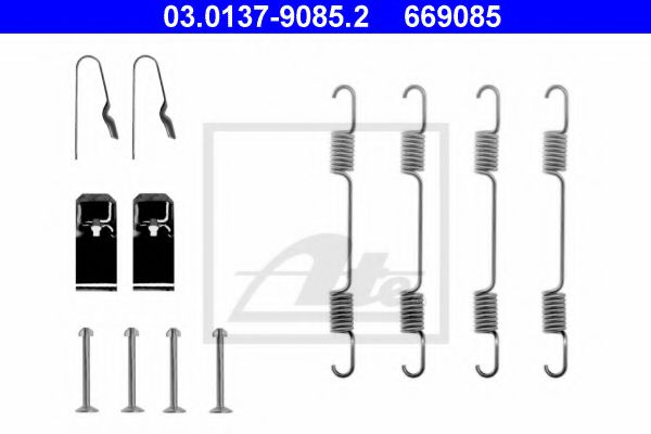 03.0137-9085.2 ATE Brake System Accessory Kit, brake shoes