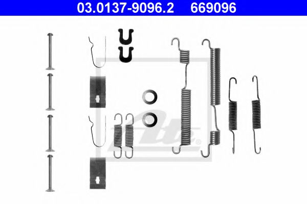 03.0137-9096.2 ATE Brake System Accessory Kit, brake shoes