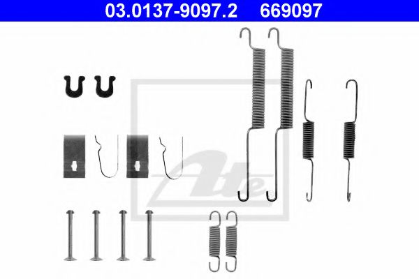 03.0137-9097.2 ATE Brake System Accessory Kit, brake shoes