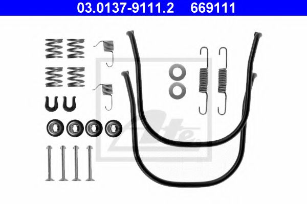 03.0137-9111.2 ATE Brake System Accessory Kit, brake shoes