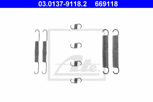 03.0137-9118.2 ATE Brake System Accessory Kit, brake shoes
