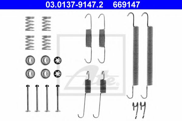 03.0137-9147.2 ATE Accessory Kit, brake shoes