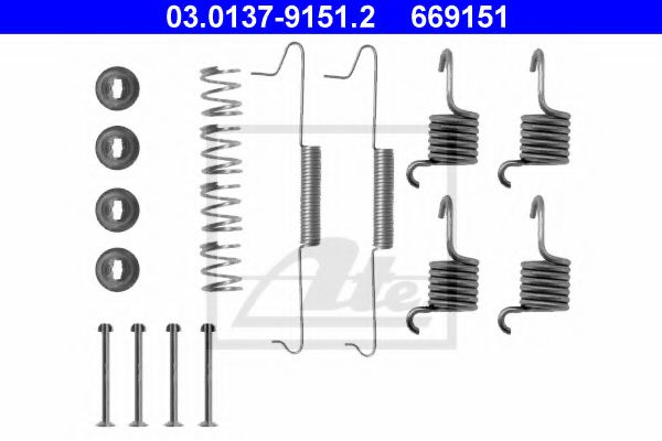 03.0137-9151.2 ATE Accessory Kit, brake shoes