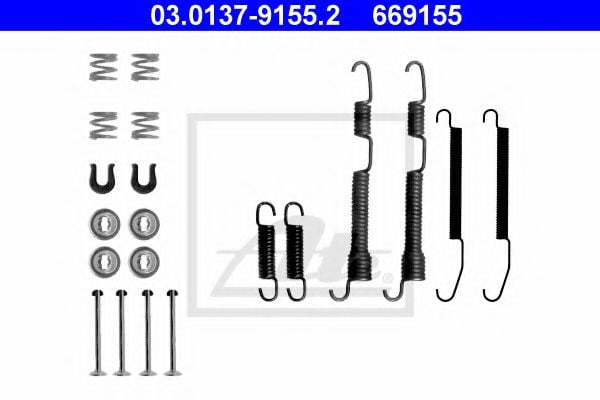 03.0137-9155.2 ATE Brake System Accessory Kit, brake shoes