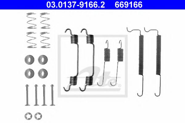 03.0137-9166.2 ATE Accessory Kit, brake shoes