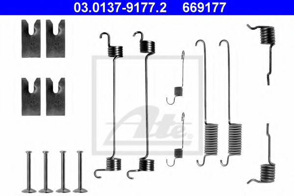 03.0137-9177.2 ATE Accessory Kit, brake shoes