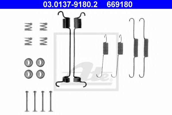 03.0137-9180.2 ATE Accessory Kit, brake shoes