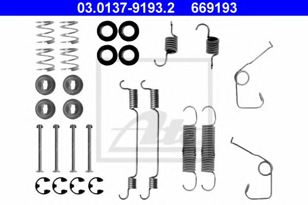 03.01379193.2 ATE Accessory Kit, brake shoes