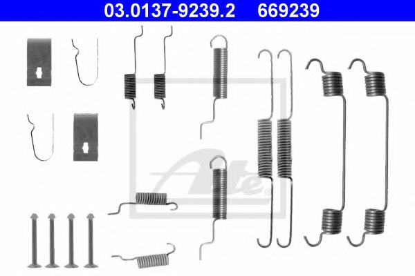 03.0137-9239.2 ATE Brake System Accessory Kit, brake shoes