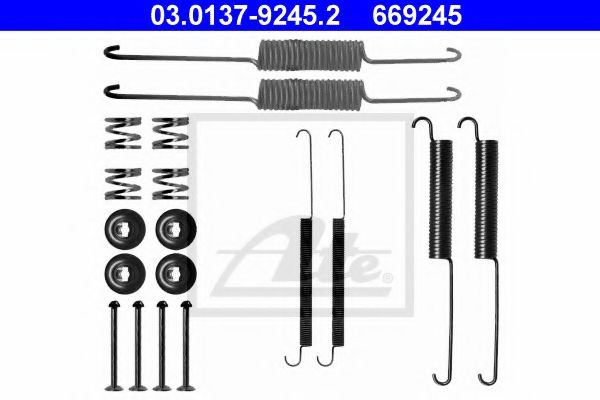 03013792452 ATE Accessory Kit, brake shoes
