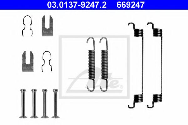 03013792472 ATE Accessory Kit, brake shoes