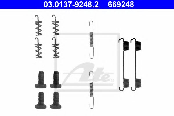03.0137-9248.2 ATE Brake System Accessory Kit, parking brake shoes