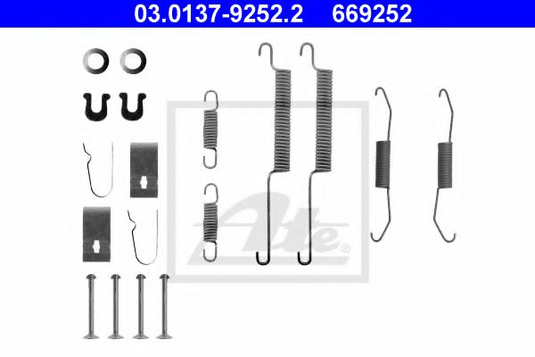03.0137-9252.2 ATE Brake System Accessory Kit, brake shoes