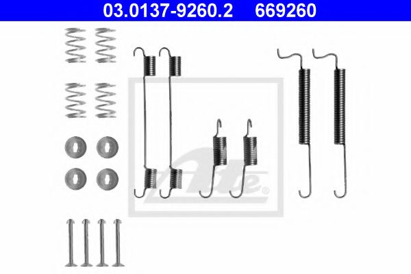 03.0137-9260.2 ATE Accessory Kit, brake shoes