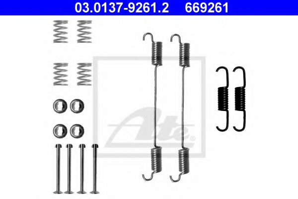 03.0137-9261.2 ATE Brake System Accessory Kit, brake shoes