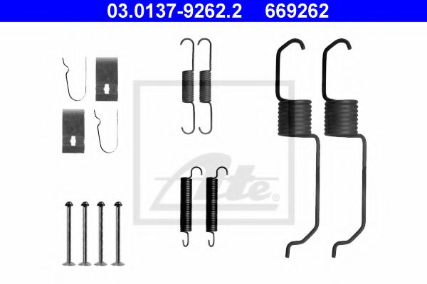 03.0137-9262.2 ATE Brake System Accessory Kit, brake shoes