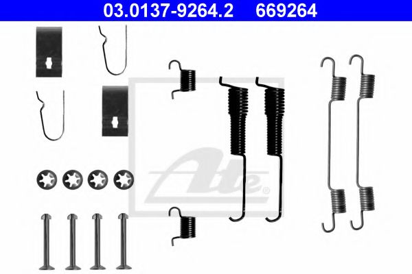 03.0137-9264.2 ATE Brake System Accessory Kit, brake shoes