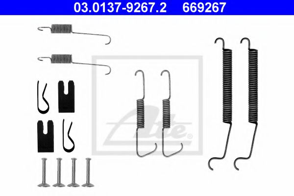 03.0137-9267.2 ATE Accessory Kit, brake shoes