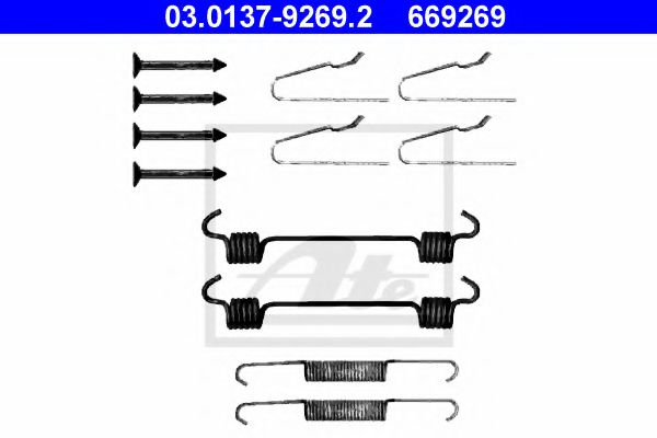 03.0137-9269.2 ATE Brake System Accessory Kit, parking brake shoes