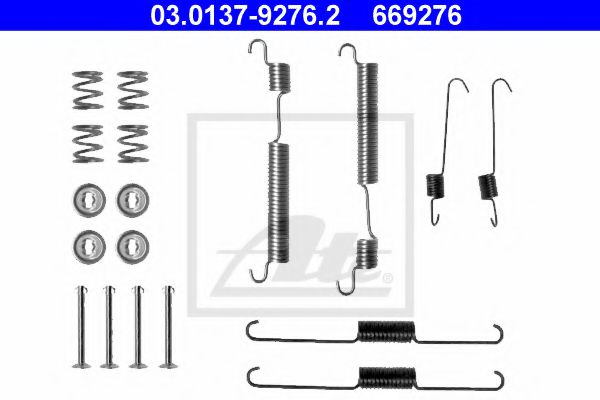 03013792762 ATE Accessory Kit, brake shoes