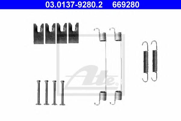 03013792802 ATE Accessory Kit, brake shoes