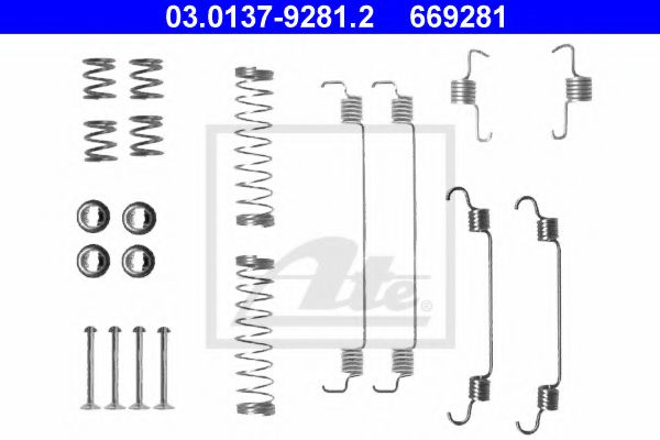 03.0137-9281.2 ATE Accessory Kit, brake shoes