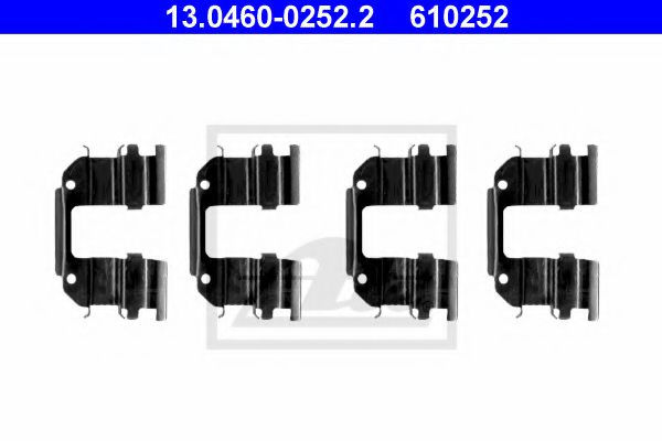 13.0460-0252.2 ATE Brake System Accessory Kit, disc brake pads