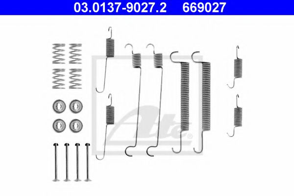 03013790272 ATE Accessory Kit, brake shoes