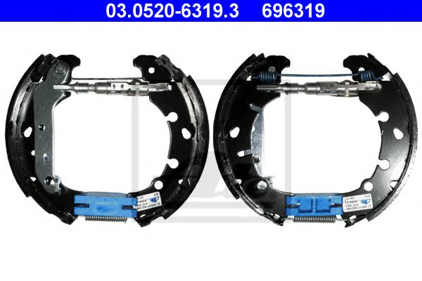 03.0520-6319.3 ATE Brake System Brake Shoe Set