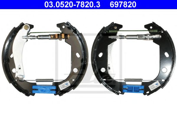 03.0520-7820.3 ATE Brake System Brake Shoe Set