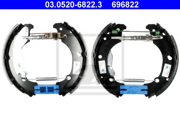 03.0520-6822.3 ATE Brake System Brake Shoe Set