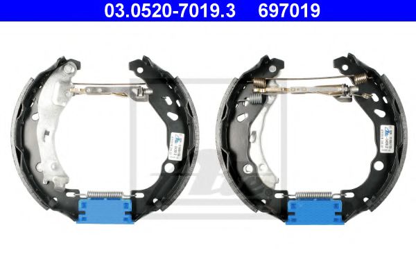 03.0520-7019.3 ATE Brake System Brake Shoe Set