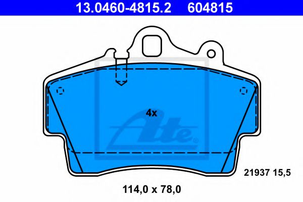 13.0460-4815.2 ATE Brake Pad Set, disc brake