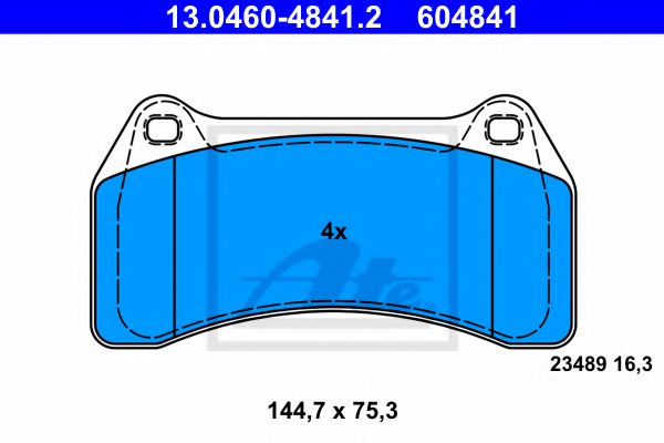 13.0460-4841.2 ATE Brake System Brake Pad Set, disc brake